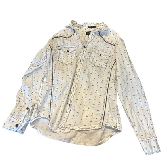 Helix Long Sleeve Western Casual Button Down Men’s Shirt - Picture 7 of 7